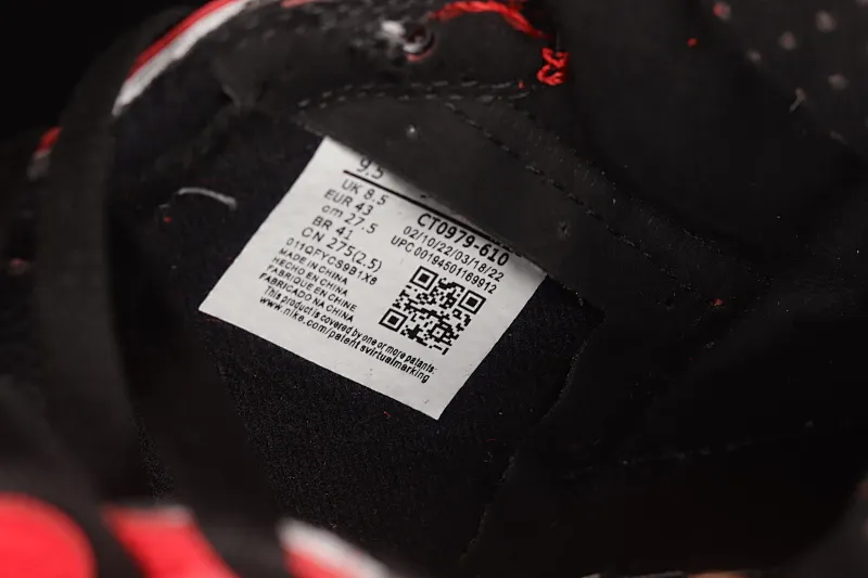 All categories Air Jordan Jordan series basketball shoes Air Jordan 1 High Air Jordan 1 Zoom CMFT AJ1 Joe 1 Chicago white and red color CT0979-610